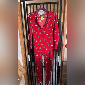 Peanuts Red Holiday Onesie